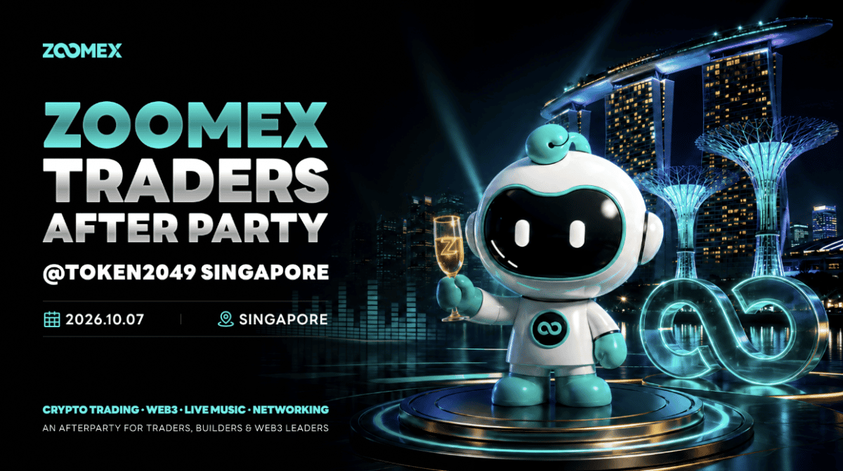 Zoomex to Host Traders After Party During TOKEN2049 Singapore, Connecting Traders and the Web3 Community